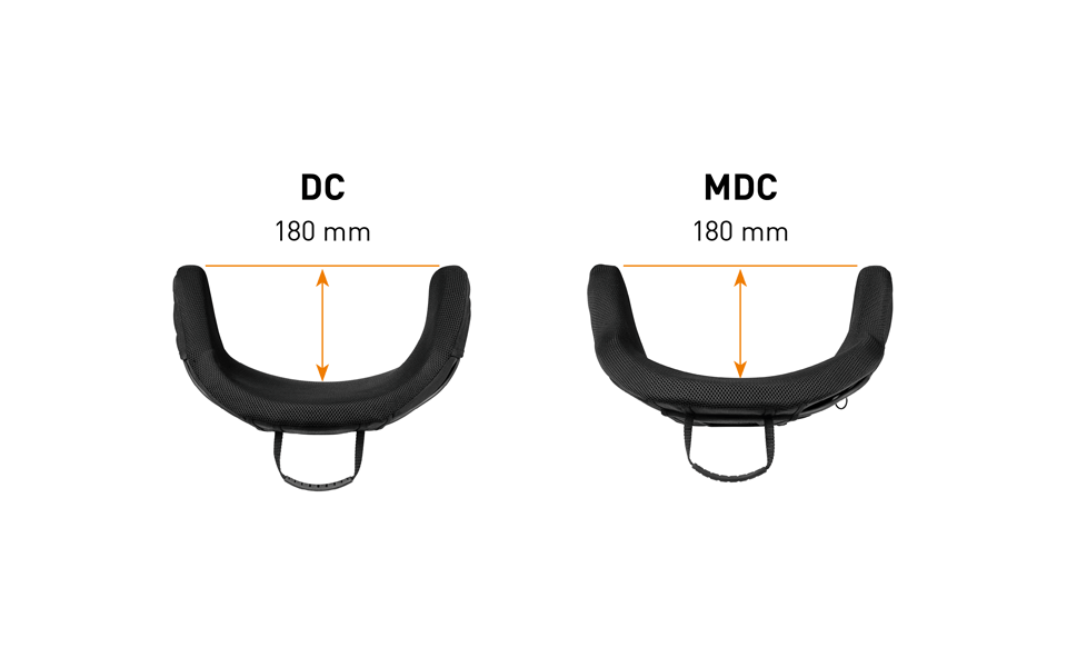 DC und MDC Rollstuhl-Rücken mit neuer Konturtiefe